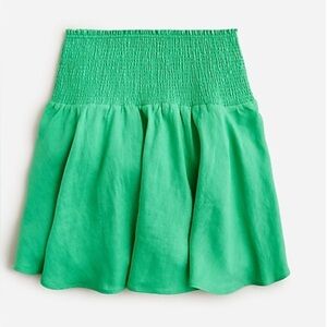 J. Crew Women’s Smock Linen Green Mini Shirt 2X NWT